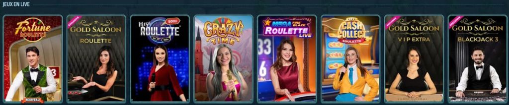 LaraBet Casino jeux live